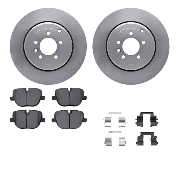 Dynamic Friction Company Rear Brake Rotors with 5000 Advanced Brake Pads includes Hardware 6512-11125