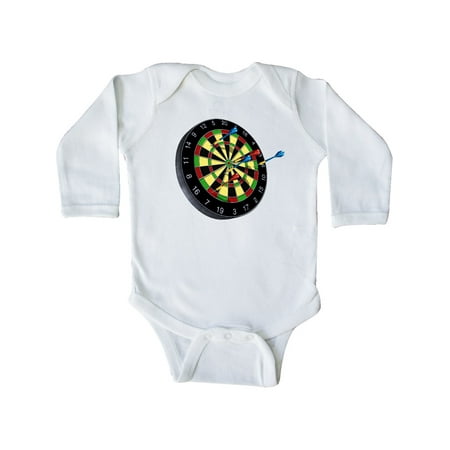 

Inktastic Dart Board Gift Baby Boy or Baby Girl Long Sleeve Bodysuit