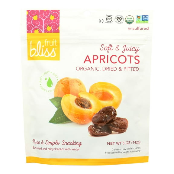 Fruit Bliss Organic Turkish Apricot Apricot, 5 Oz
