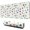 Multicolor Dog Paw Print White Pattern, variant on Dog Butt and Heart White Pattern Extended Large Mouse Pad, Keyboard Mouse Pad with Non Slip Base & Stitched Edges, Thick Padded Gifts for Birthday Christmas Thanksgiving,31.5"x11.8"