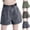 Army Green, variant on Sexlip Women's High Waisted Cuffed Denim Shorts Durable Fabric Distressed Design Daily Street Casual Outfit Green L
