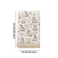 thumbnail image 3 of SHENGXINY Easter Kitchen Towels,Cute Bunny Super Absorbent Dish Towel Ultra Soft Tea Towel Hand Towels,Spring Kitchen Bathroom Decorations Multicolor 24x16in, 3 of 6