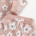thumbnail image 4 of HCNTES Baby Girl Clothes Winter Toddler Girls Clothes Fall Winter Outfit Sets, Baby Girl Long Sleeve Round Neck Floral Drawstring Pants 0 6 12 18 24 Months 2T 3T 2 Piece, 4 of 5