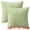 Green, variant on Unique Bargains Set of 2 Striped Soft Decorative Couch Pillow Cases Green 18" x 18"