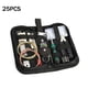 thumbnail image 3 of Yuarrent Juego de 25 unidades de cuerdas de guitarra, plectro, escofina, tuerca de sillín, llave de puente, Kit de mantenimiento Accesorios para instrumentos musicales, 3 of 6