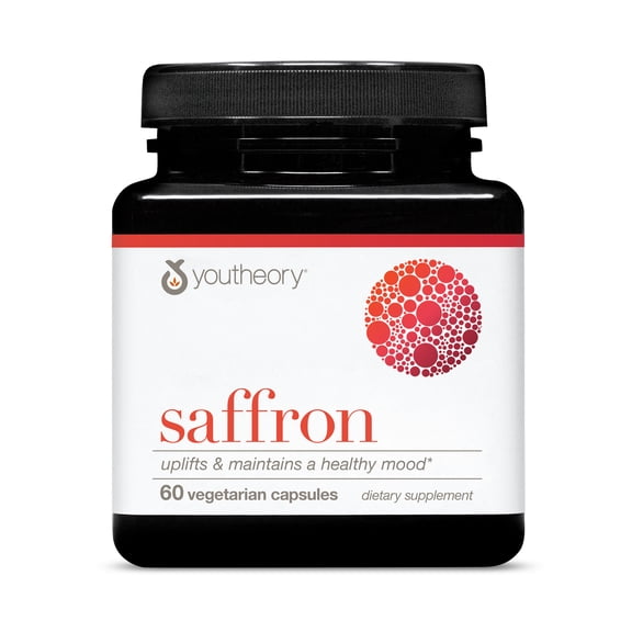 Youtheory Saffron Advanced with Rhodiola, 60 Count