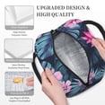 thumbnail image 6 of YFYANG Portable Waterproof Insulated Lunch Bag, Tropical Watercolor Floral Textures Reusable Cooler Bag / Picnic Bag for Adults Teens, 6 of 9