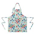 thumbnail image 2 of Pioneer Flower Floral Print Pattern Apron for Women and Men, Cotton Linen Waterproof with Pockets, Adjustable, 33x27 Inch for Kitchen, Gardening, BBQ, Salon, 2 of 6
