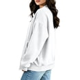 thumbnail image 5 of HAOTAGS Women’s Casual Corduroy Zip-Up Jacket Soft Loose-Fit Long Sleeve Outerwear with Front Pocket White Size XL, 5 of 8