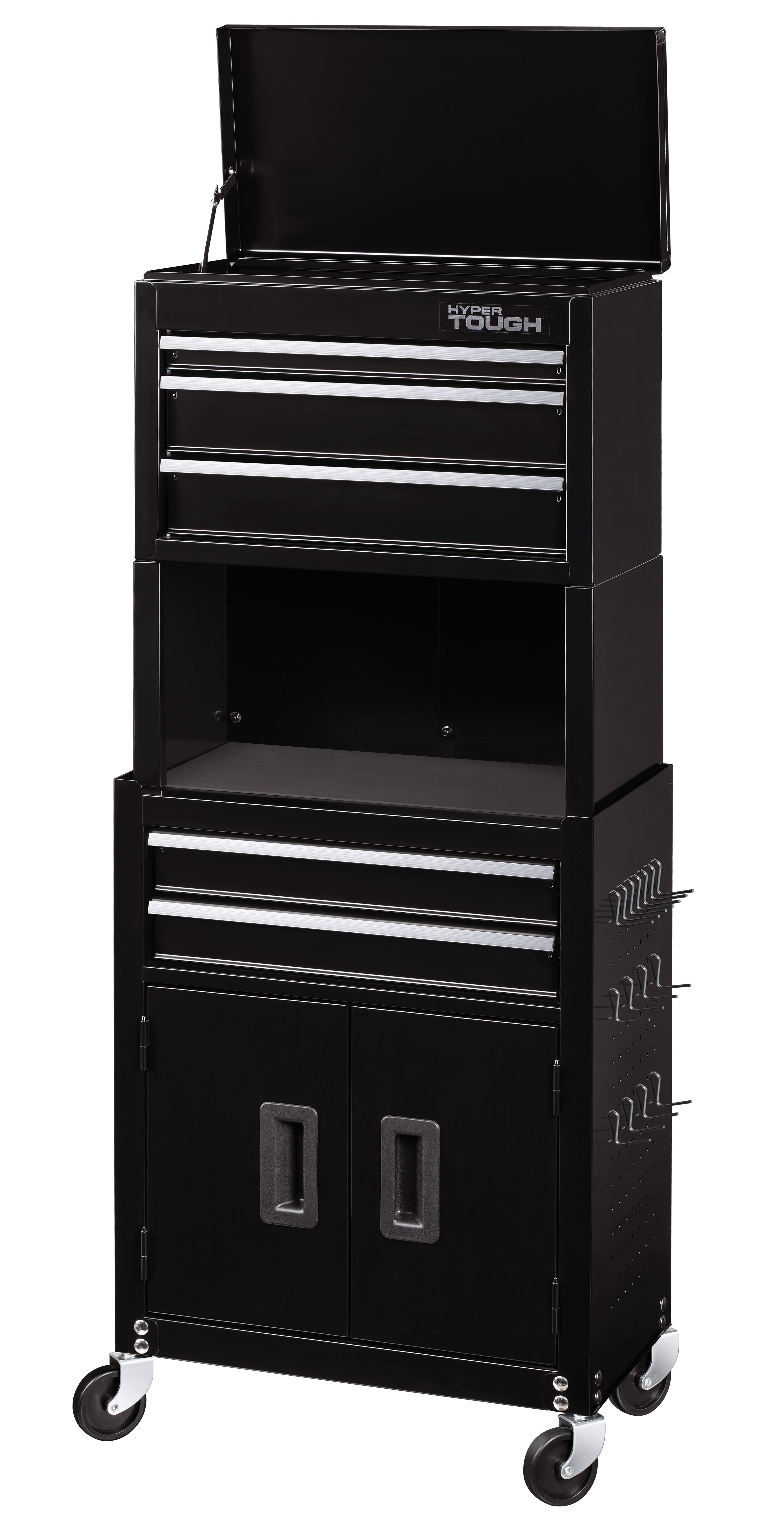 Hyper Tough 20-In 5-Drawer Rolling Tool Chest & Cabinet Combo with Riser - image 3 of 10