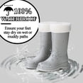 thumbnail image 3 of AUXDIQ Wellington Boots Women Mid-calf Wellies Waterproof Rain Boots Outdoor Garden Shoes, 3 of 6