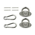 thumbnail image 1 of Pad Eye Plate Juego de Accesorios para Colgar Hamaca Soporte de Montaje en Pared con Tornillos Gancho de Soporte de Metal para Uso Doméstico Actividad 6cmx3cm BLESIY Ganchos para hamacas, 1 of 8