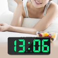 thumbnail image 2 of thinsony Numérique Électronique Réveil Snooze USB Grand Écran Gradateur Calendrier Vert, 2 of 9