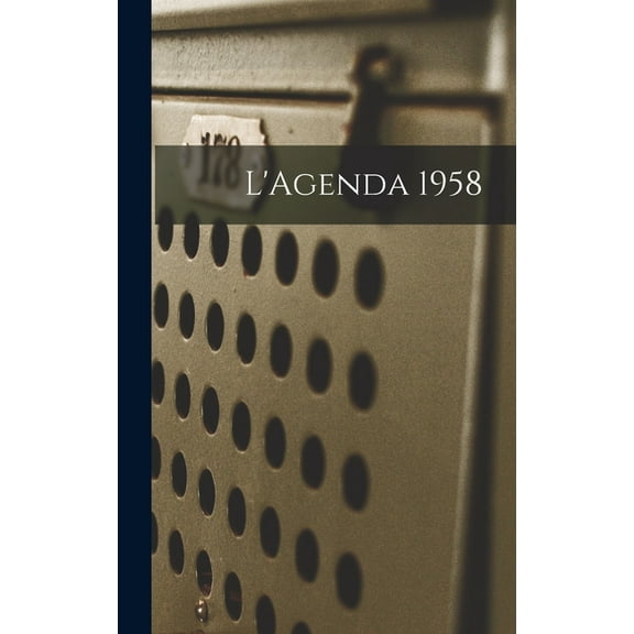 L'Agenda 1958, (Hardcover)