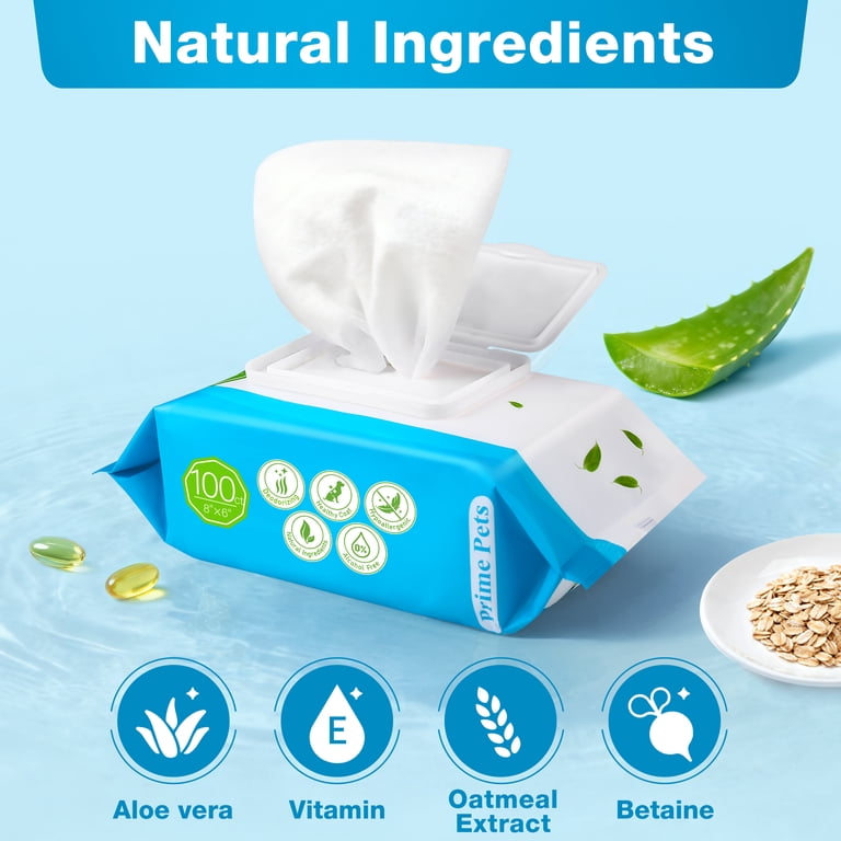 Prime Pets Dog & Cat Wipes, 100 Count photo 2
