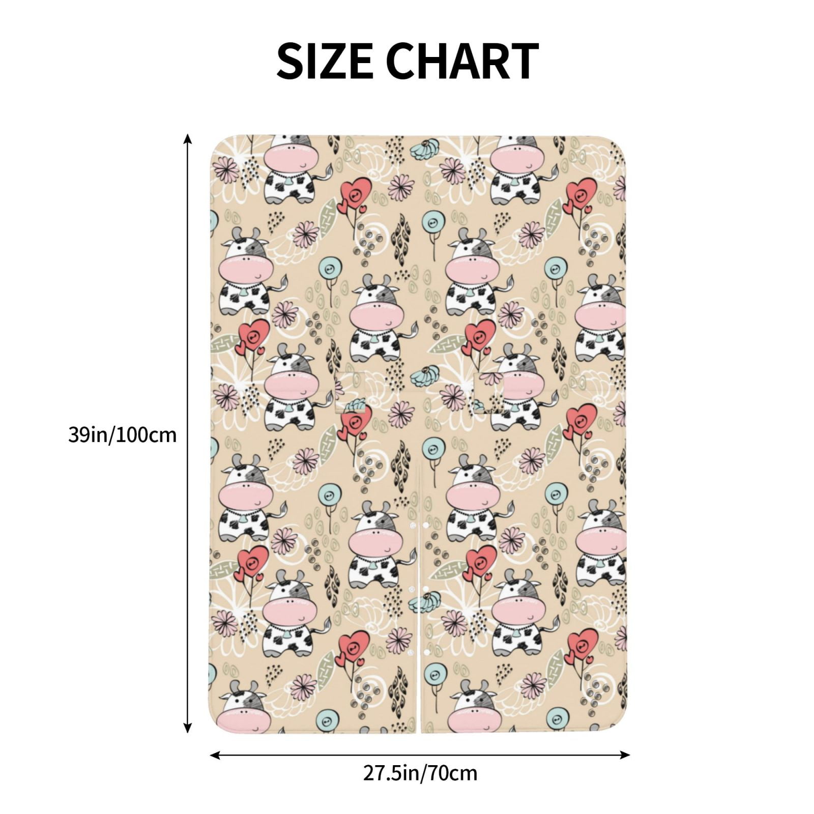 Car Seat Cover Baby - Cartoon Cute Cow Love Breathable Infant Car Seat Cover for Baby Carseat, Lightweight Comfort Baby Essentials Must Haves Newborn Stuff for Girl Boy