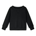 thumbnail image 4 of ZOYOEN Girls Trendy Sweatshirt- Crewneck Casual Long Sleeve Pullover Tops Black Size 10, 4 of 6