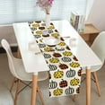 thumbnail image 3 of Halloween Pumpkin Table Runner Seasonal Fall Autumn Thanksgiving Kitchen Dining Table Decoration Runners for Indoor Outdoor Home Party Decor 13 x 48 Inches, 3 of 5