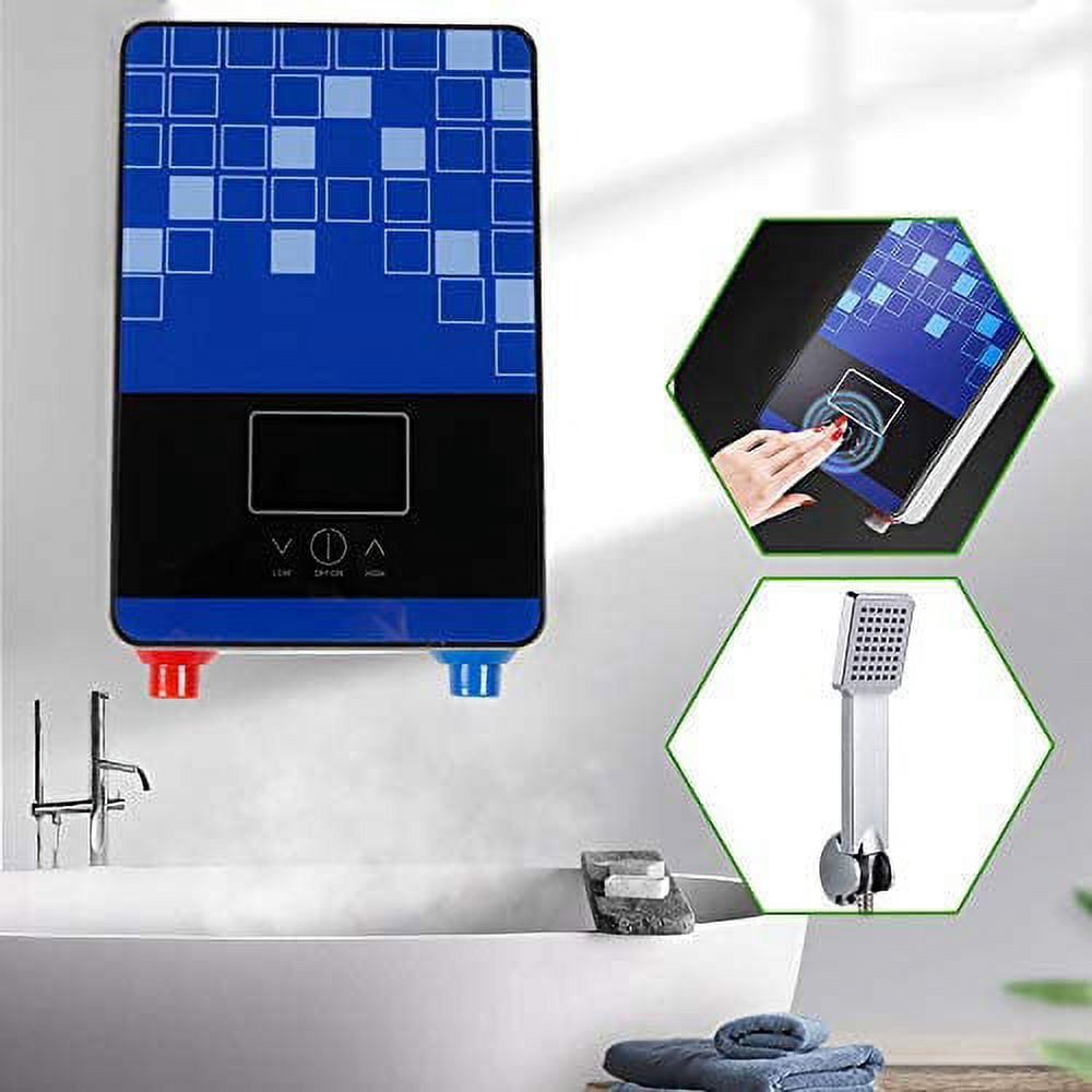 Electric Tankless Instant Hot Water Heater Bathroom Shower Kitchen 4.5kW