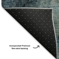 thumbnail image 5 of Addison Rugs Mayfield Premium Machine Washable Transitional Abstract Teal Rectangle Rug, 9' x 12', 5 of 6
