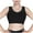 Black, variant on Women's Sports Bra Full Figure No Bounce Plus Size Camisole Wirefree Back Close Running One-Piece Fixed Cup Bra