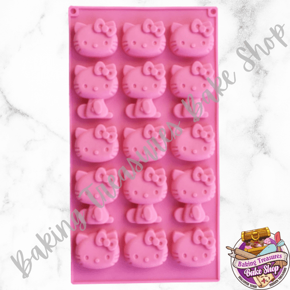 Cute Cat HK Bite Size SILICONE MOLD