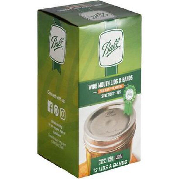 Ball Wide Mouth Canning Lid 12 pk (Pack of 12)