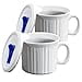 thumbnail image 3 of CorningWare 2-Pack 20oz Ceramic Meal Mugs with BPA-Free Vented Lids, French White, 3 of 4