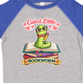 thumbnail image 4 of Inktastic Cutest Little Bookworm Boys or Girls Toddler T-Shirt, 4 of 5