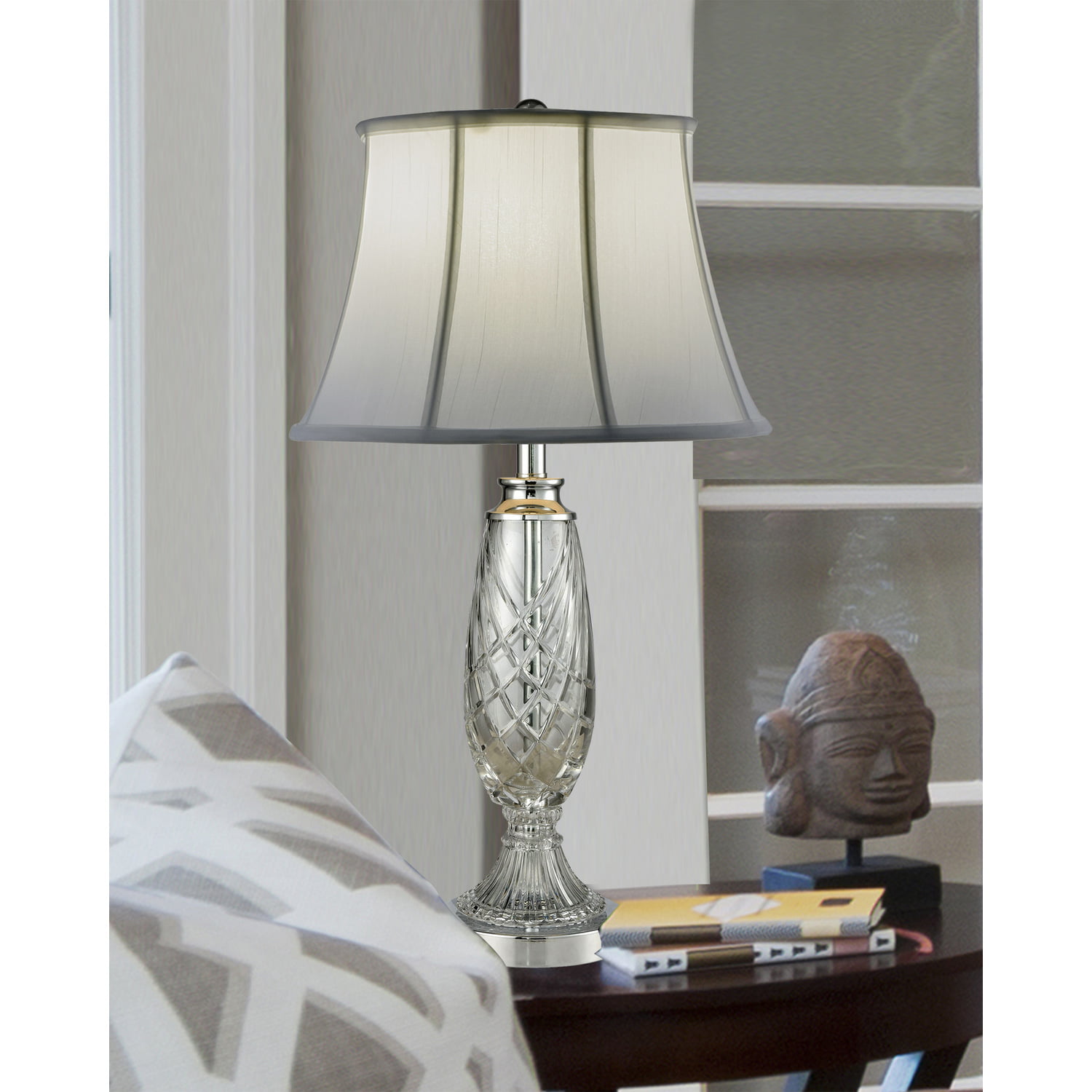 Dale Tiffany Claven 24% Lead Crystal Table Lamp