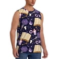 thumbnail image 2 of Kdxio Lavender Flowers for Men's Muscle T-shirt,Sleeveless for Workout Running Athletic Gym Lounge Casual, 2 of 7