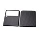 thumbnail image 3 of Estuche De Teléfono De Fibra De Carbono Compatible Con Samsung Z Flip 3 Estuche Protector De Teléfono Delgado Antihuellas Dactilares matsuzay EL016272-00, 3 of 5