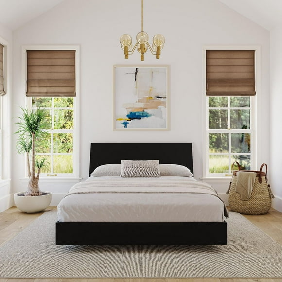 Nexera Corbo Platform Bed, Black