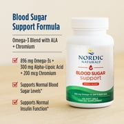 Nordic Naturals Omega Blood Sugar Softgels, Lemon, Non-GMO, 896 Mg, 60 Ct