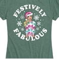 thumbnail image 3 of Barbie - Festively Fabulous - Women's Short Sleeve Graphic T-Shirt, 3 of 5