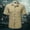 Khaki, variant on Bcfgryg Men's Outdoor Shirt Loose Fit Breathable Hiking Shirt With Pockets Summer Short Sleeve Casual Mountaineering Top Men Shirts Casual Black L