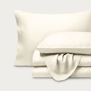 Bare Home Linen Sheet Set - Deep Pocket - Breathable - 4-Pieces - Queen, Natural