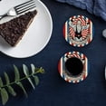 thumbnail image 6 of FMSHPON Octopus Set of 4 Round Coaster for Drinks, Absorbent Ceramic Stone Coasters Cup Mat with Cork Base for Home Kitchen Room Coffee Table Bar Decor, 6 of 6
