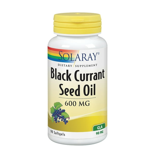Solaray Black Currant Seed Oil 600 mg Gamma Linolenic Acid (GLA