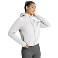 thumbnail image 3 of Womens Zip Up Hoodies Jackets Cropped Sweatshirts Fleece Fall Outfits Casual Comfy Y2k Tops Winter Clothes Light Gray M, 3 of 9