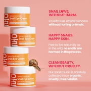 SeoulCeuticals Korean Snail Mucin Eye Cream - 97.5% Snail Filtrate K Beauty Anti Aging Under Eye Anti Wrinkle Eye Treatment Cream 0.5oz