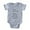 Heather Gray, variant on - The Rules - Cute Infant Baby Football Bodysuit