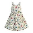 thumbnail image 1 of Robe Fille Sans Manches Champignons Frog Coton Décontractée 2 Ans, 1 of 6