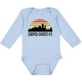 thumbnail image 3 of Inktastic Corpus Christi Texas Skyline Retro Boys or Girls Long Sleeve Baby Bodysuit, 3 of 5