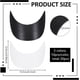 thumbnail image 2 of 20 piezas de insertos de visera para gorra de béisbol de 6,1 x 4,9 pulgadas, color blanco y negro, moldeadores de plástico para ala de gorra de béisbol, insertos para gorras de impacto., 2 of 6