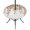 Brown, variant on Round Outdoor Tablecloth with Umbrella Hole and Zipper, Eucalyptus Leaves Tablecloth with Elastic Waterproof, Khaki Summer Botanical Weeping Patio Table Covers for 55" - 60" Picnic Pool Tables