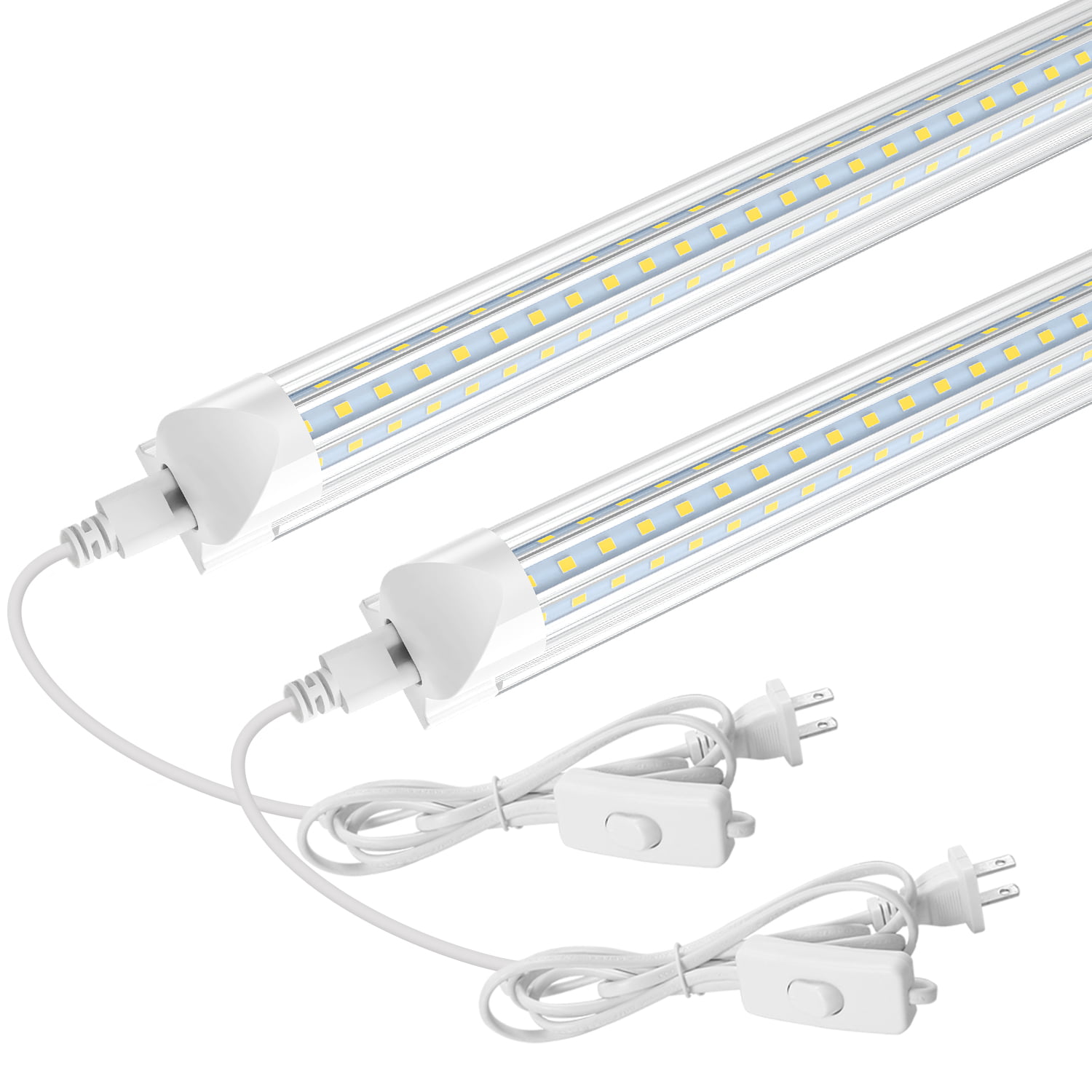 Power & Link Cable 2pcs 20w Integrated LED Tube shop Light 40W Clear Frosted 