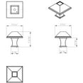 thumbnail image 6 of Jeffrey Alexander 602S Tahoe 1-1/4" Square Pyramid Rustic Cabinet Knob / Drawer Knob -, 6 of 7