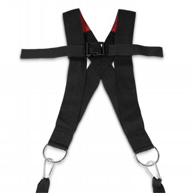Padded Nylon Sled Harness with Pull Straps, Black Nylon