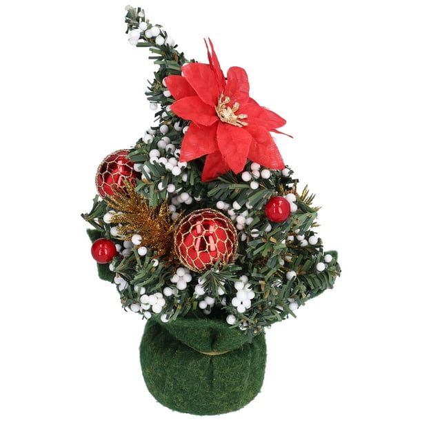 Decoraciones para árboles de Navidad, árbol de Navidad artificial, mini mini árbol de Navidad artificial, flores para árboles de Navidad elaboradas por expertos
